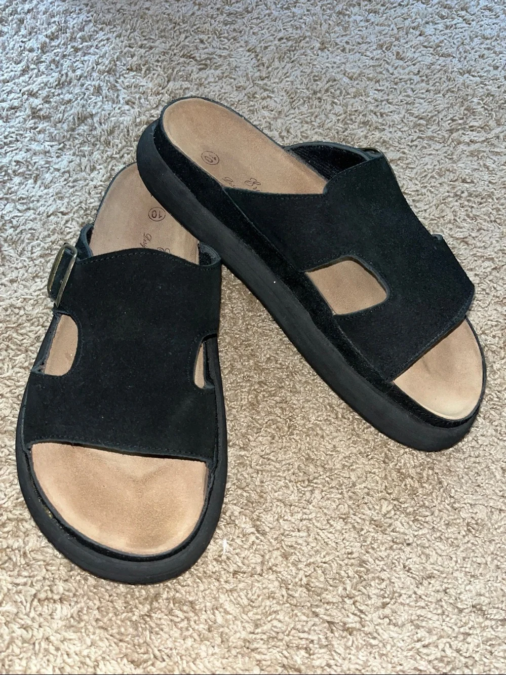 Ericsohn Eric Sohn slip on slides designed in Switzerland Men size 10.